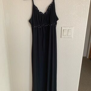 Long black size Small night gown -great for hot evenings